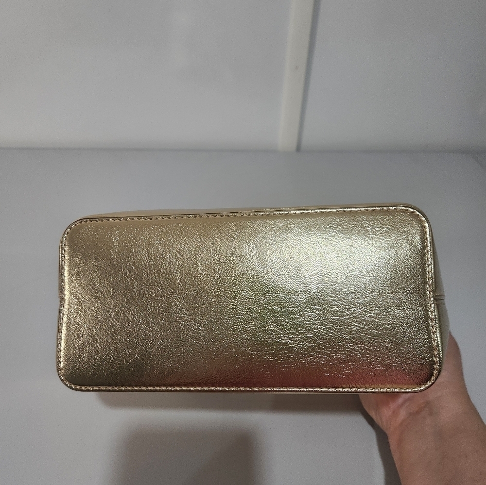 Michael Kors Small Gold Tote Bag - Picture 7 of 11